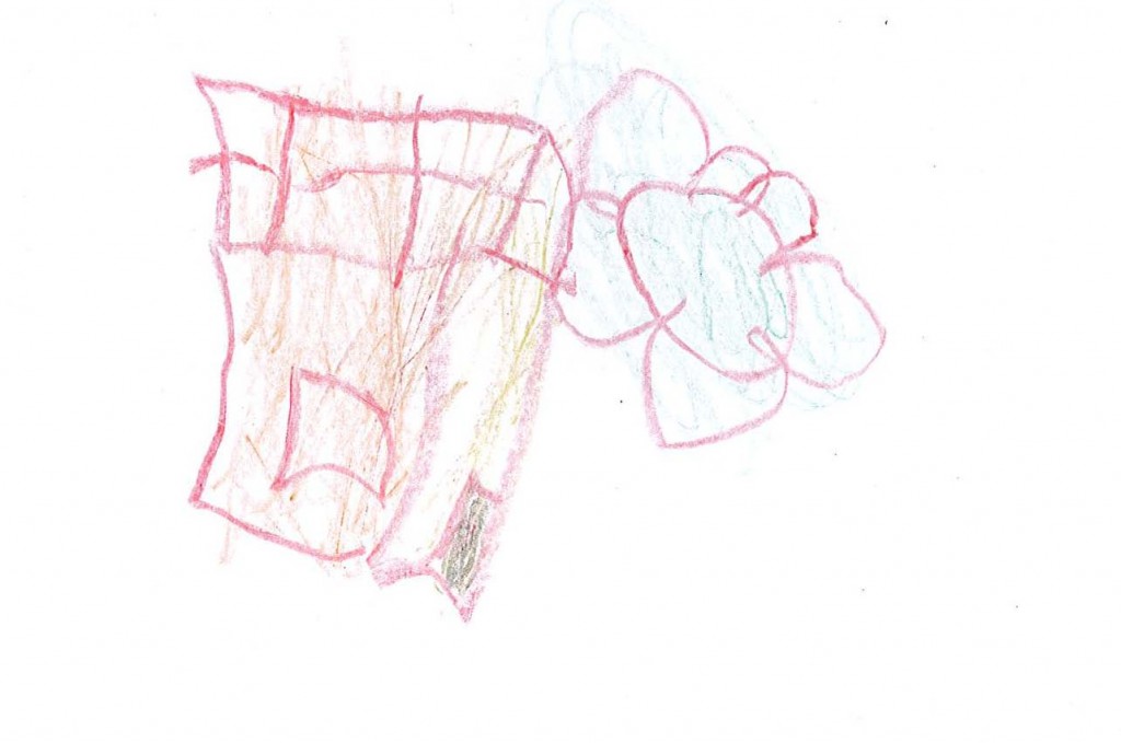Disegno di Luiza - casetta e fiori