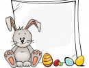 Biglietto di Pasqua con coniglietto