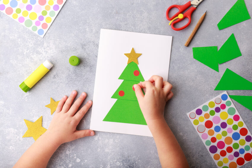 Biglietti da fare con i bambini per gli auguri di Natale