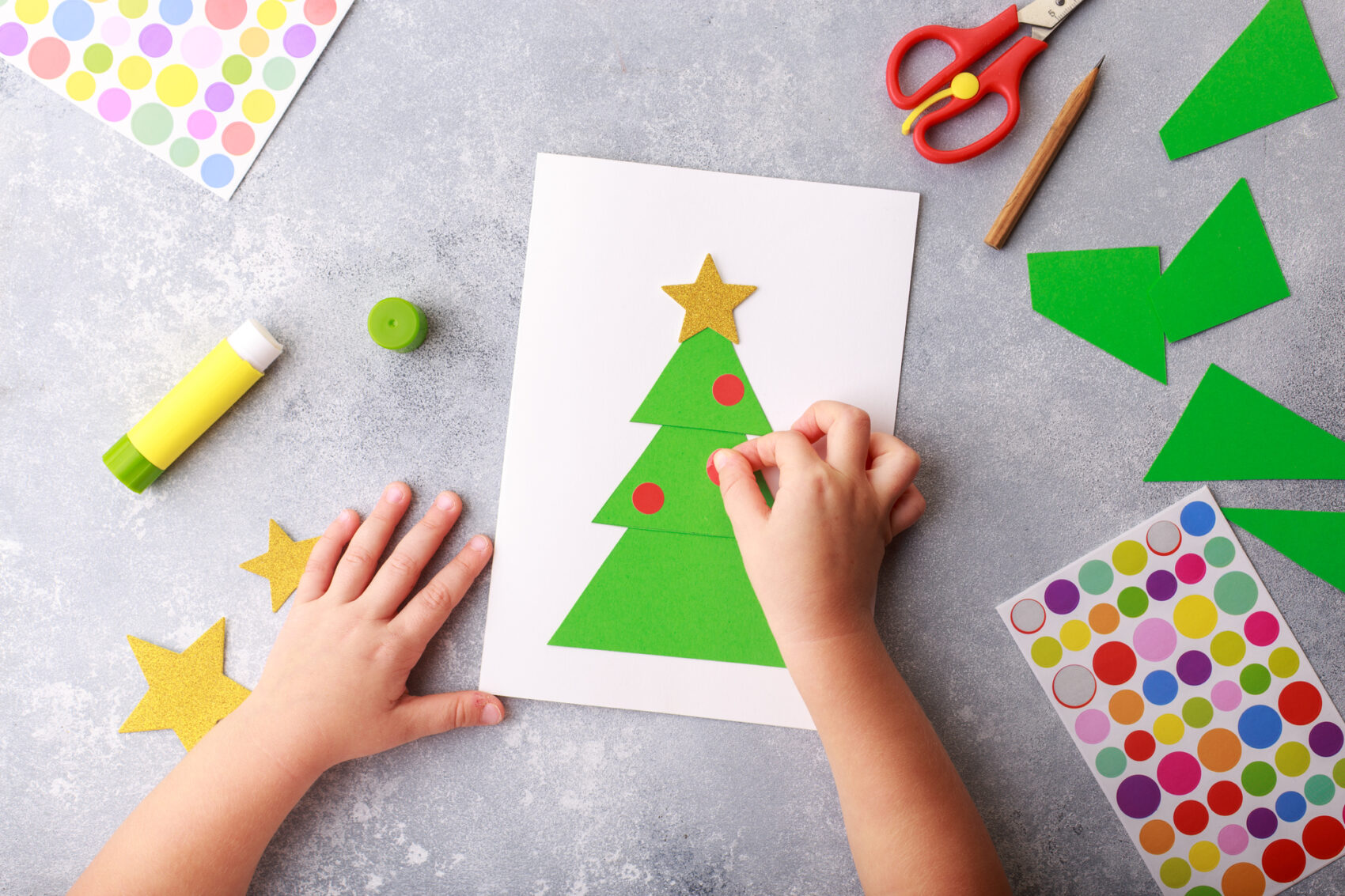 Biglietti da fare con i bambini per gli auguri di Natale