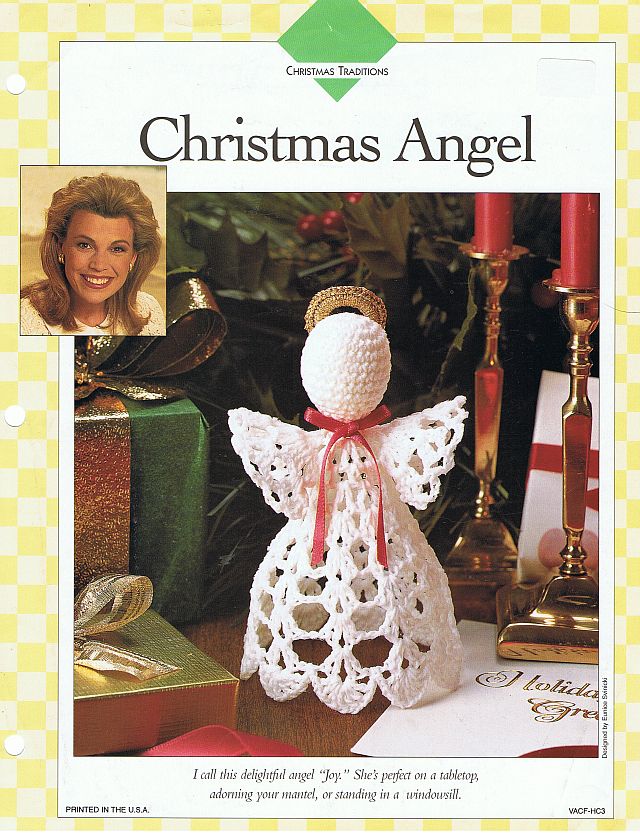 angeli all’uncinetto sull’albero di natale