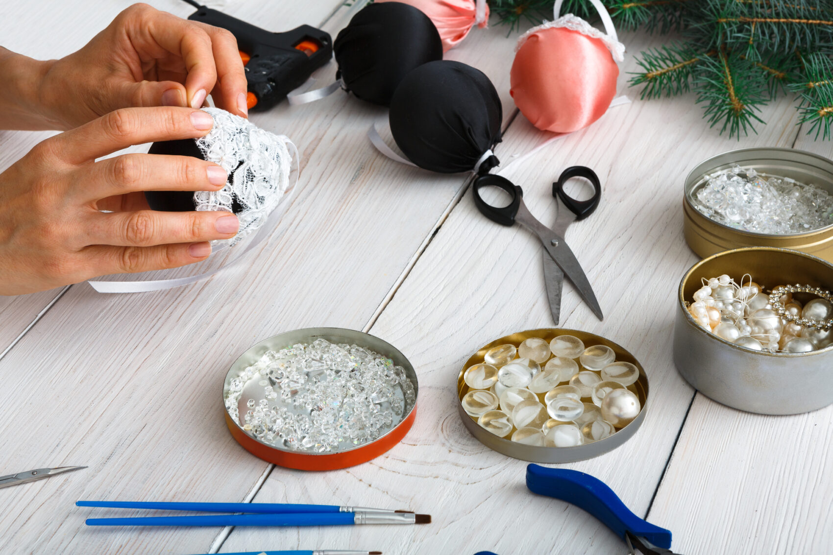 palline fai da te per albero di natale