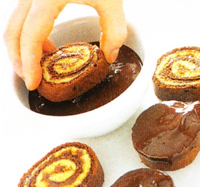 ricetta della girella con il bimby al cioccolato
