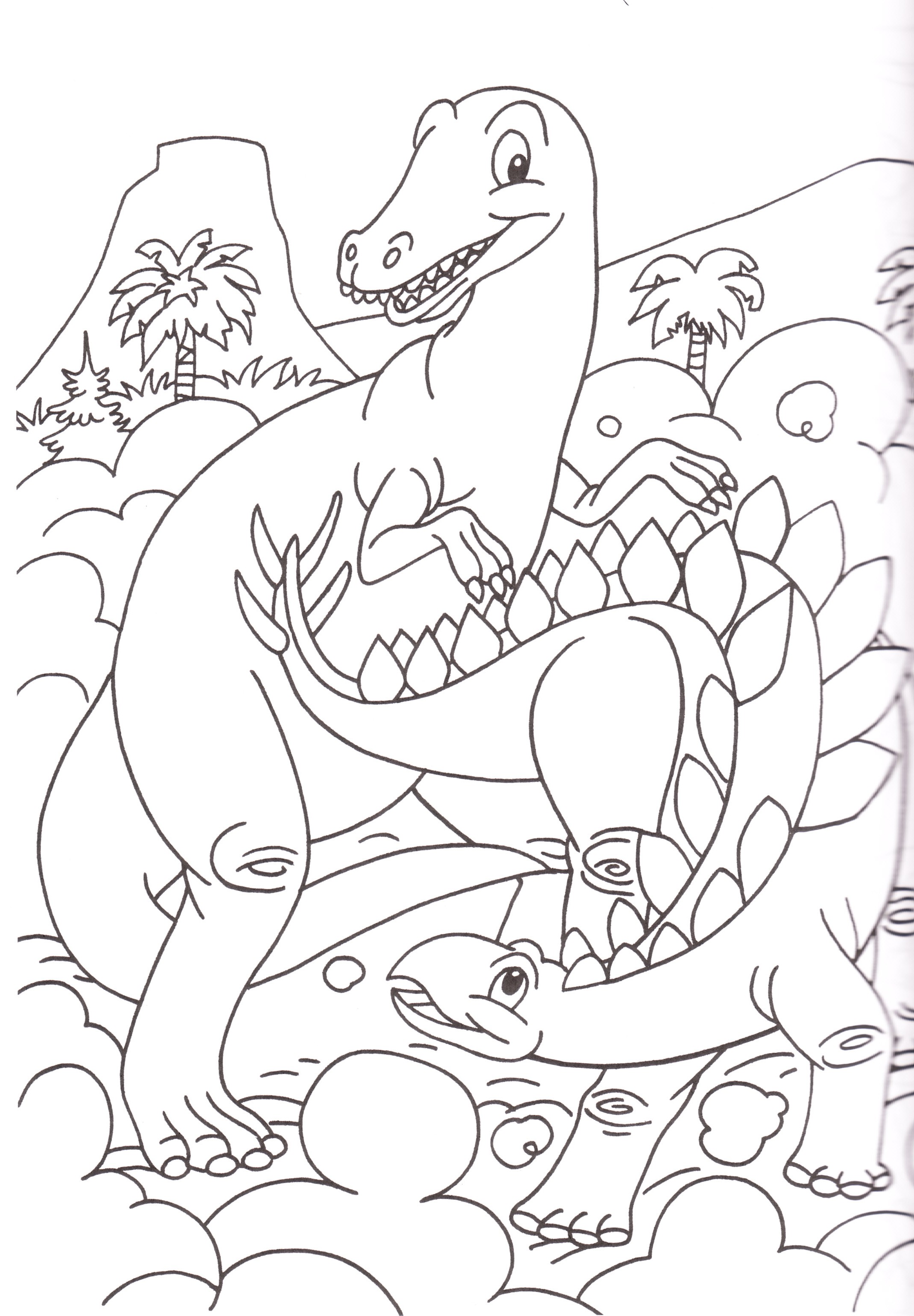 disegni-bambini-colorare-stampare-dinosauri - Blogmamma.it