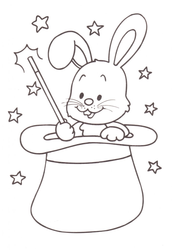 disegni-stampare-colorare-bambini-coniglio-cilindro