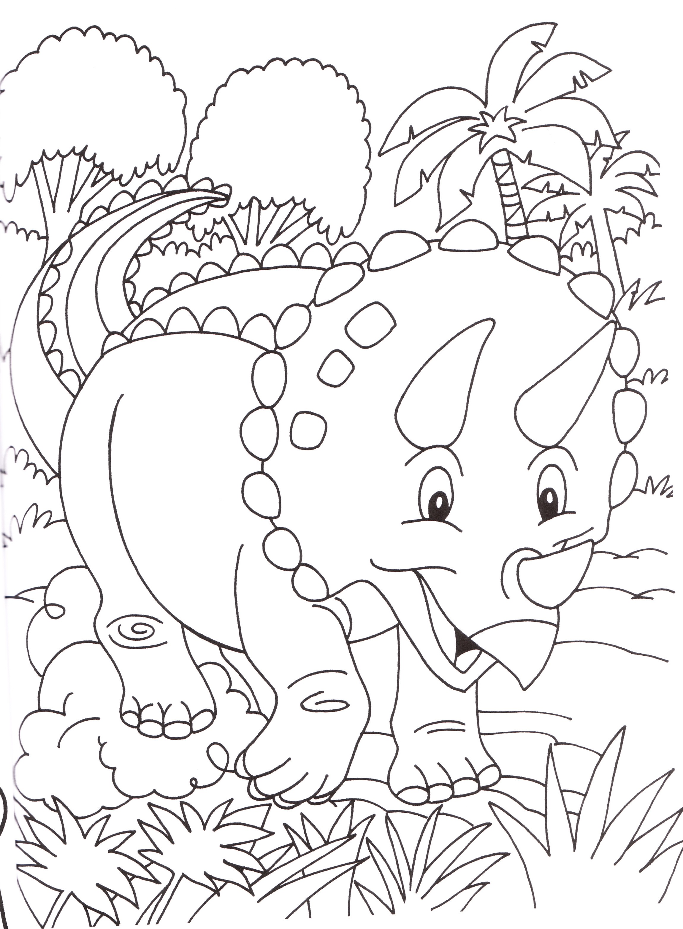 Dinosauri Per Bambini Da Colorare Dinosauro Da Colorare Lo Stegosauro