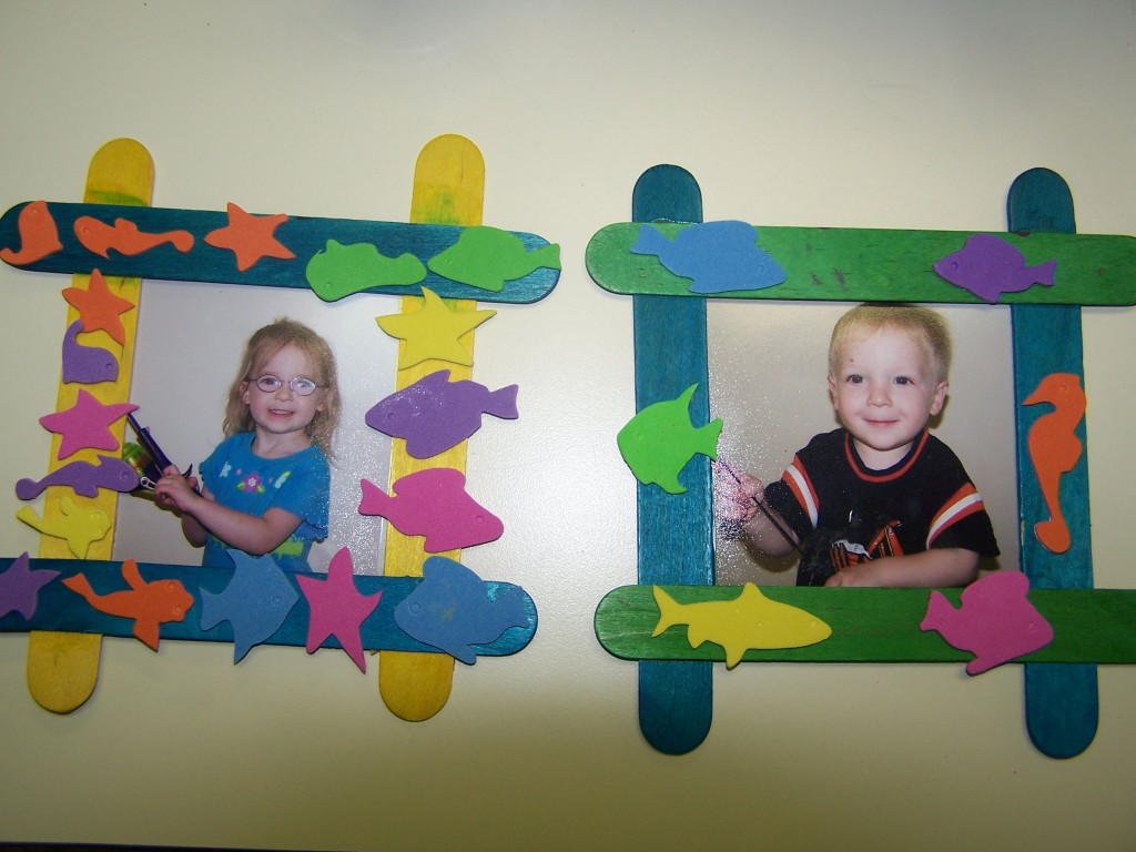 cornici con stecchini gelato