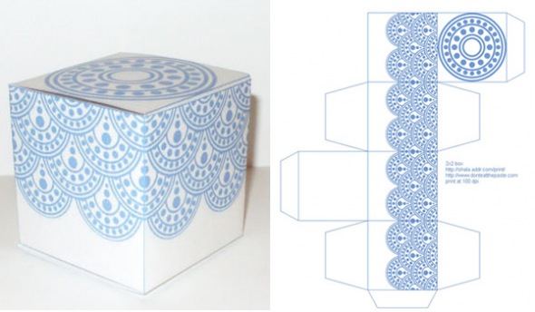 schema cubo decorato