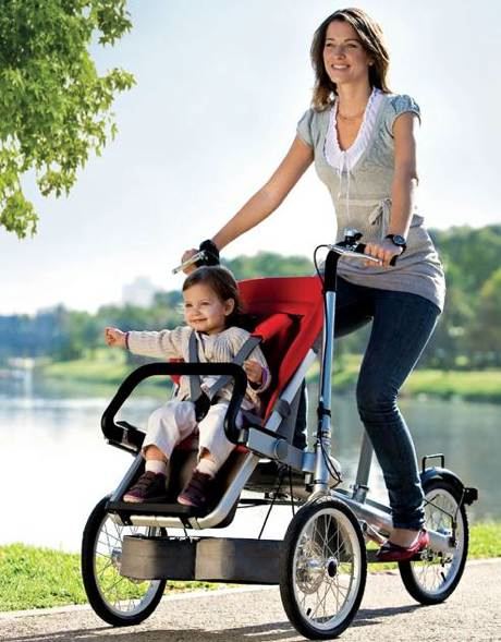 passeggino e bicicletta