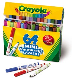 CRAYOLA Pennarelli Lavabili Per Bambini – 10 Colori Vivaci – Atossici, Lavabili Da Pelle E Vestiti – Confezione Da 10