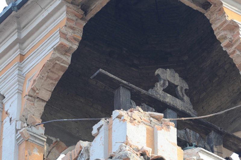 il campanile del municipio di Finale Emilia