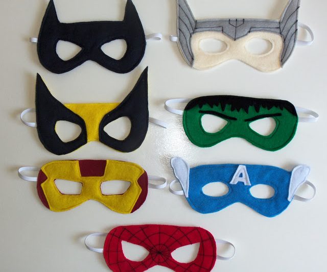 maschere da supereroi per carnevale fai da te