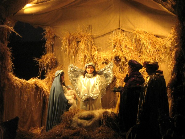arrivo dei Magi al presepe vivente di Gudo Gambaredo