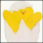 collage di biglietti d'auguri con pulcino