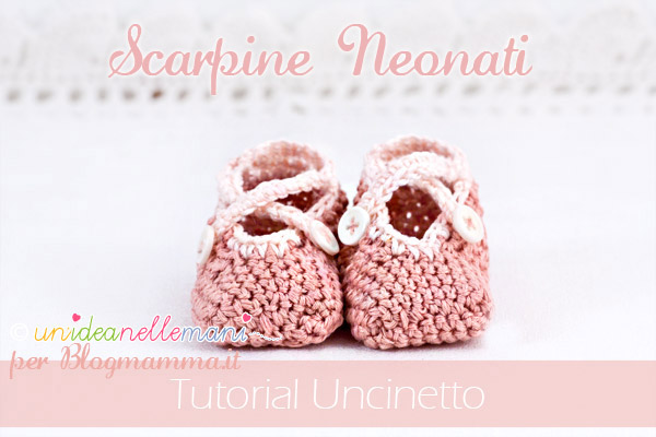 scarpine uncinetto neonati