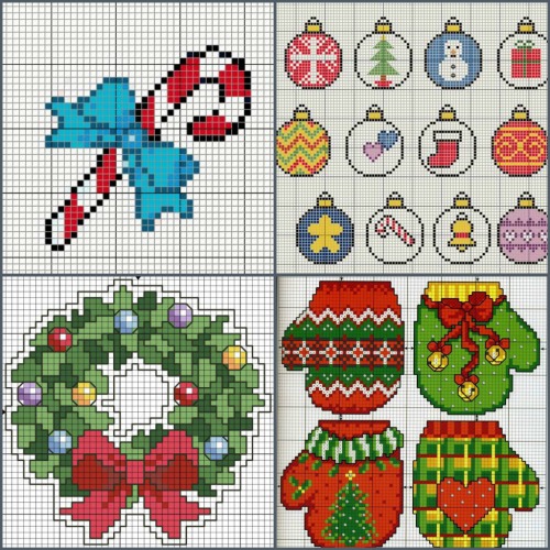 Ricamo Prestampato 45cm Kit Punto Croce Cuscino Natale - Ghirlanda Ricamo Prestampato 45x45cm Per Principianti Cuscino Ricamato A Mano