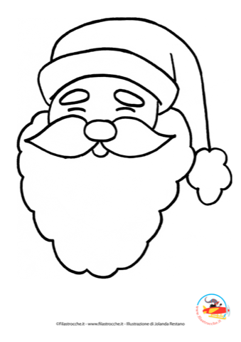 disegni da colorare babbo natale