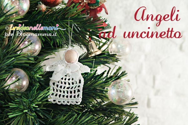 Decorazioni Natalizie Alluncinetto.Decorazioni Natalizie Fai Da Te Angeli All Uncinetto Da Appendere Blogmamma It