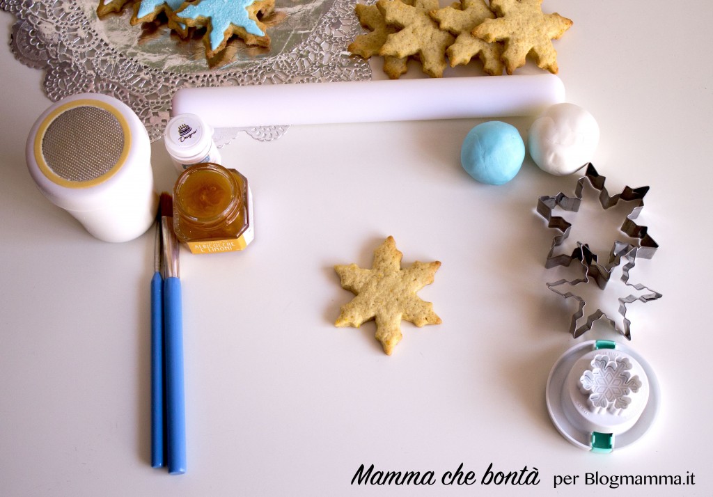 Biscotti di frozen, occorrente per tutorial