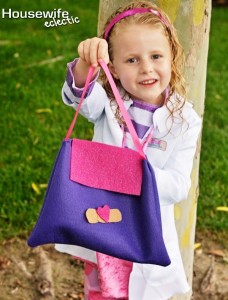borsa costume di carnevale da Dottoressa Peluche fai da te