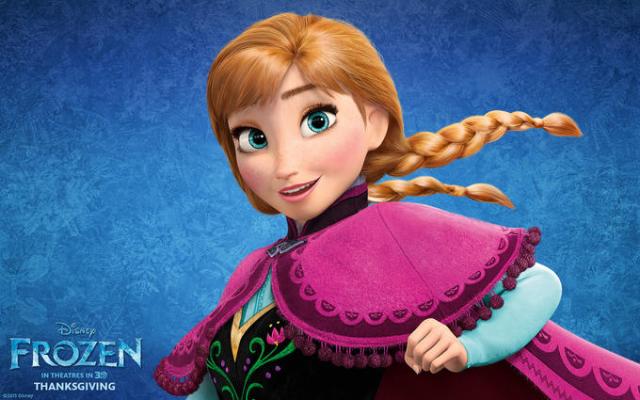 Principessa Anna di Frozen con mantello