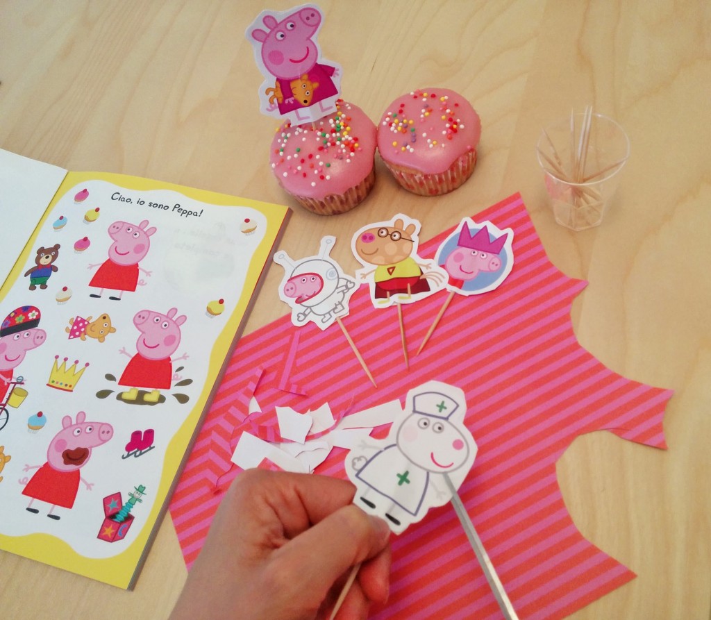 Cupcake di Peppa Pig facili_decorazioni 2