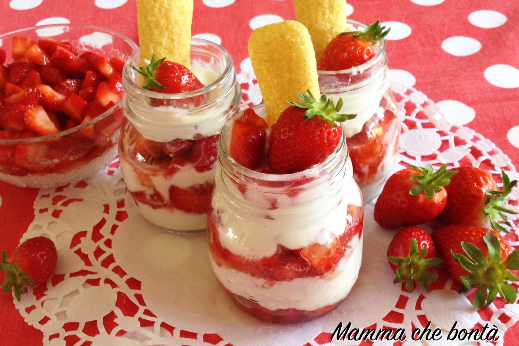 dolci con le fragole_coppette light