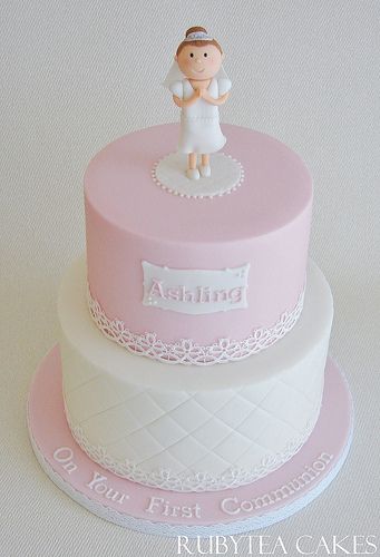 Torte per la Prima Comunione per bambina angioletto