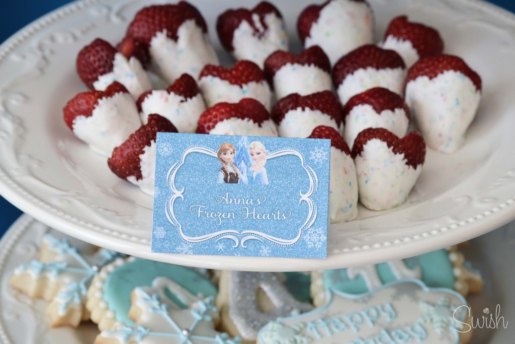 buffet per Festa a tema Frozen_cuori di Anna