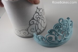decorazioni per torte di Frozen_ tiara