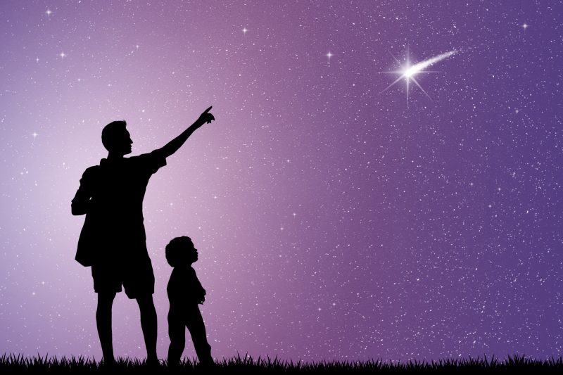 SPiegare le stelle cadenti ai bambini_cielo stellato