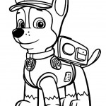 Disegni della Paw Patrol da stampare gratis_Chase