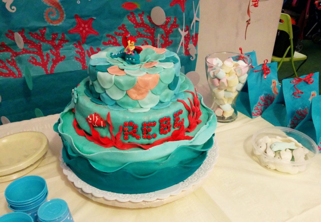Festa a tema Sirenetta_torta