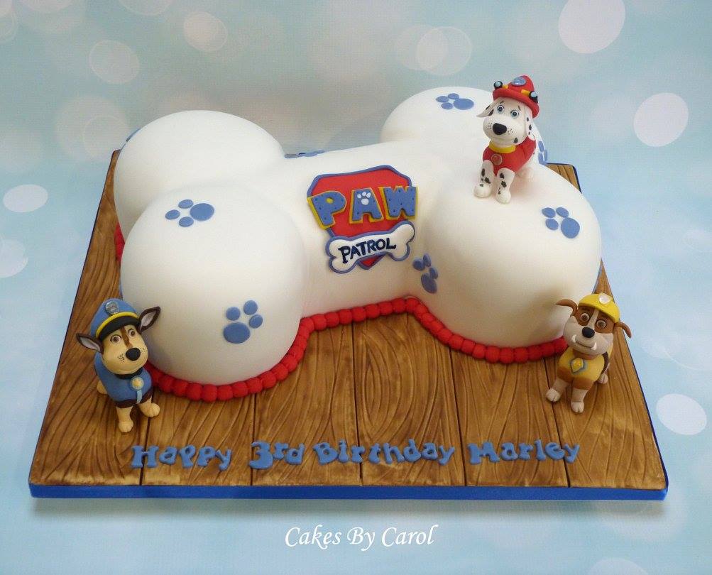 Torte di compleanno della Paw Patrol _osso per cani 