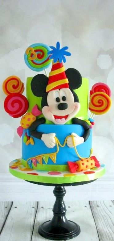 Torte di compleanno di Topolino con Lecca lecca