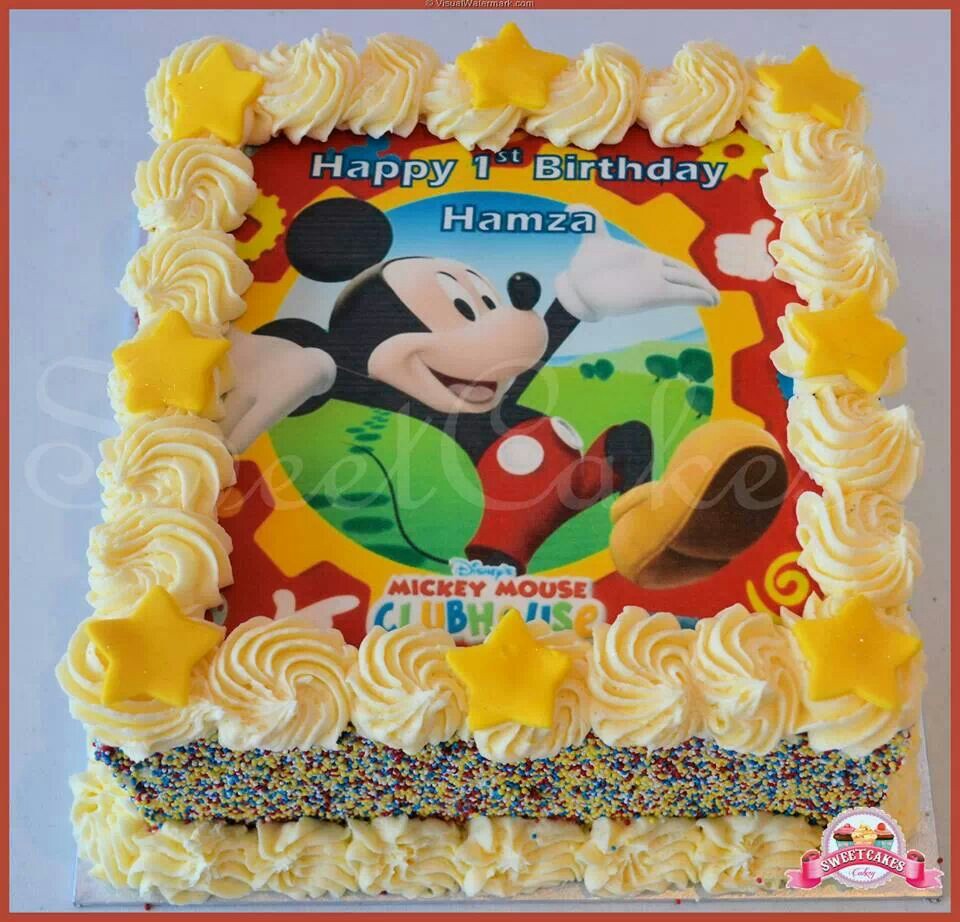 Torte Di Compleanno Di Topolino Con Cialda Blogmamma It