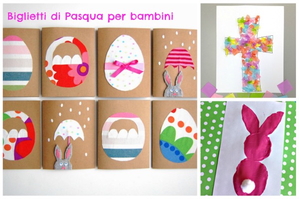 biglietti di pasqua per bambini