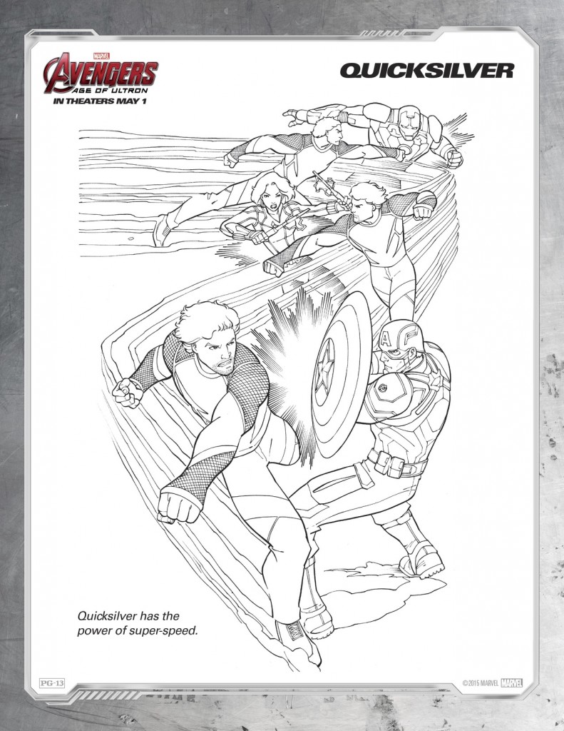 Disegni da colorare degli avengers_quicksilver
