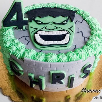 torte di compleanno degli Avengers_Hulk