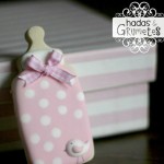 Biscotti battesimo decorati bambina biberon