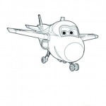 Disegni da colorare dei Super wings_Jerome