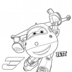 Disegni da colorare dei Super wings_Jett 3