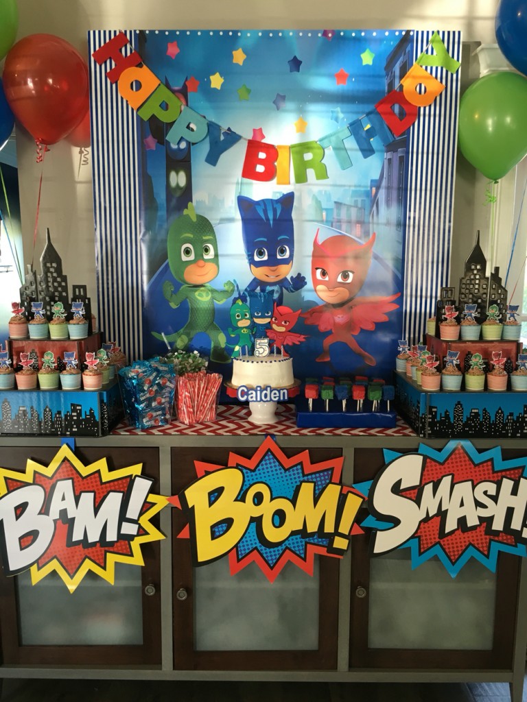 festa a tema PJ Masks_buffet