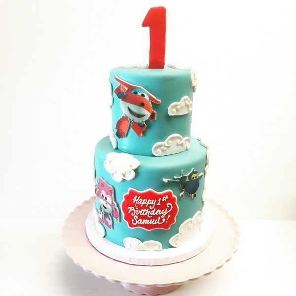 torte di compleanno dei Super wings_cialde edibili