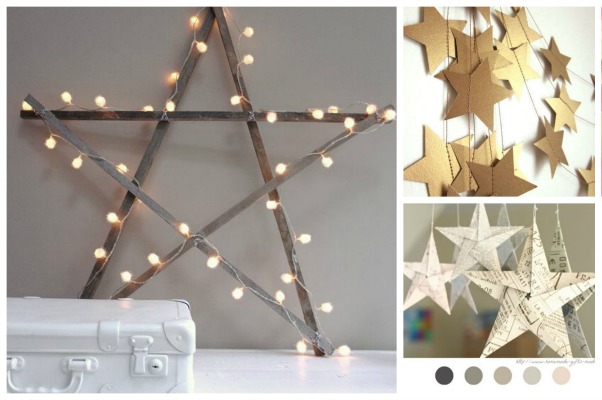 addobbi e decorazioni di Natale con le stelle