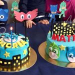 torte di compleanno PJ Masks_ Gatto Boy Gufetta e Gekko