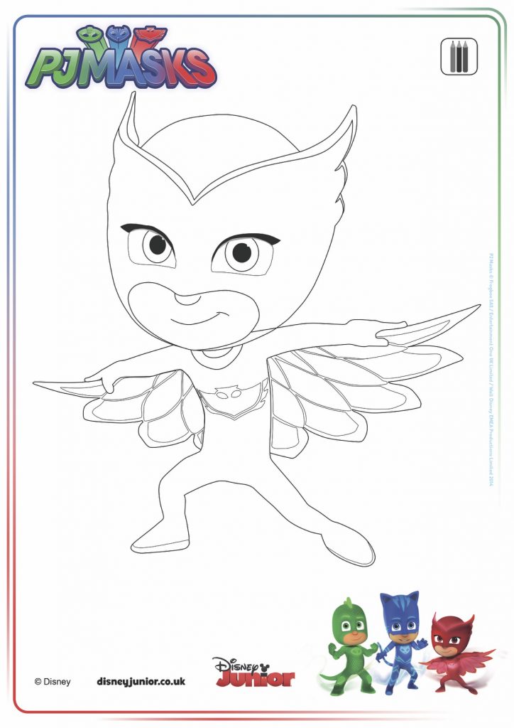 disegni da colorare dei PJ Masks_Gufetta