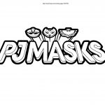disegni da colorare dei PJ Masks_scritta e stemma