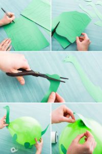 Decorazioni fai da te per festa a tema dinosauri _ Palloncini