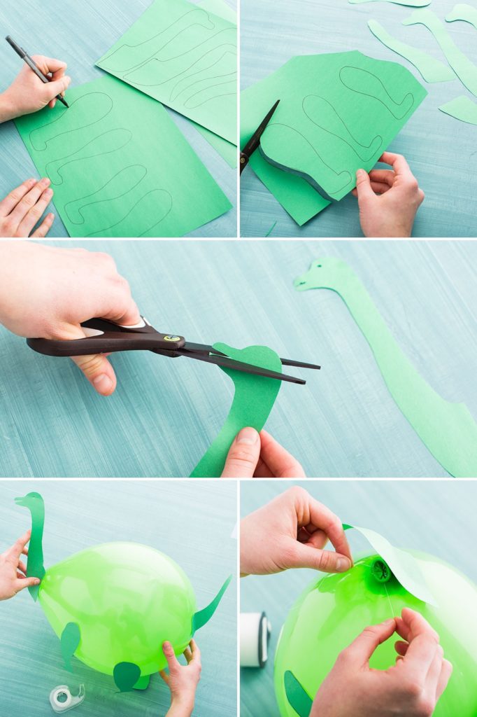 Decorazioni fai da te per festa a tema dinosauri _ Palloncini